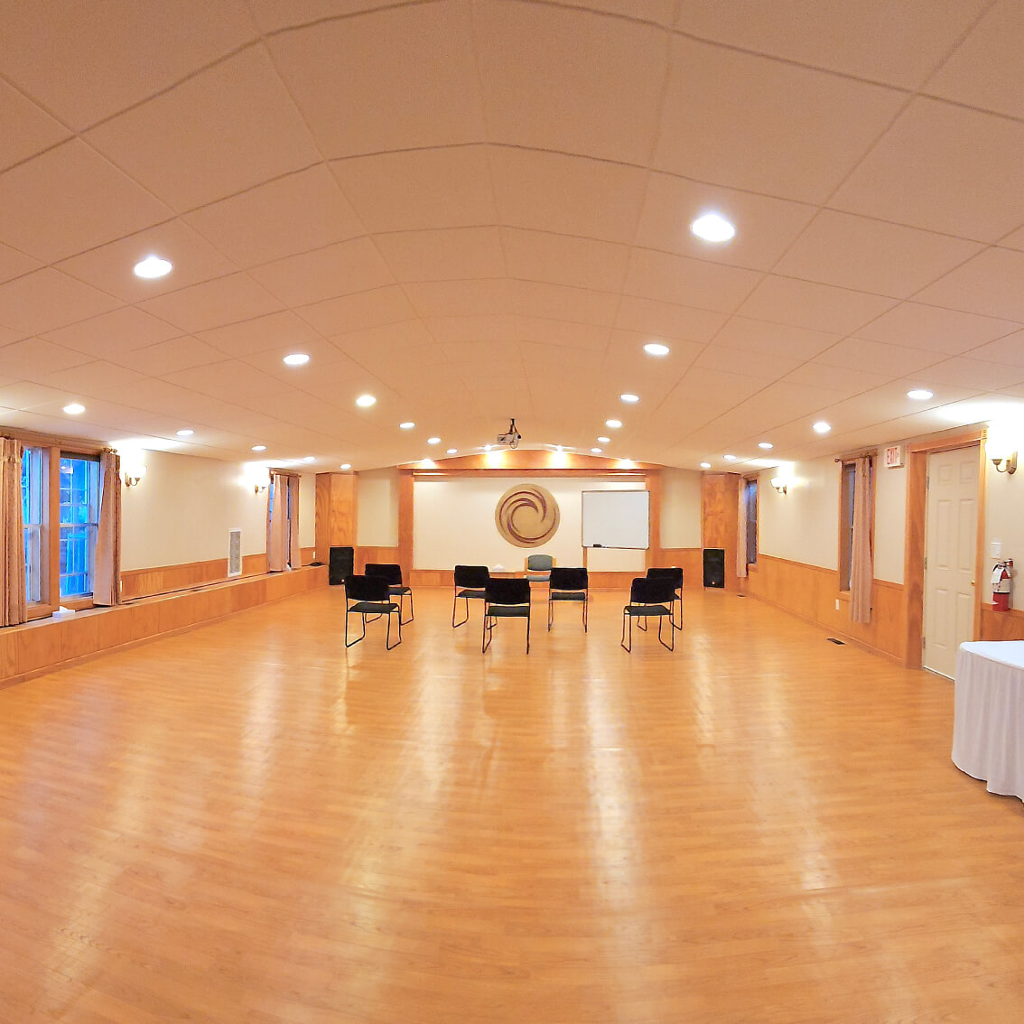 HSP Hall, a spacious and centrally located meeting room on campus.