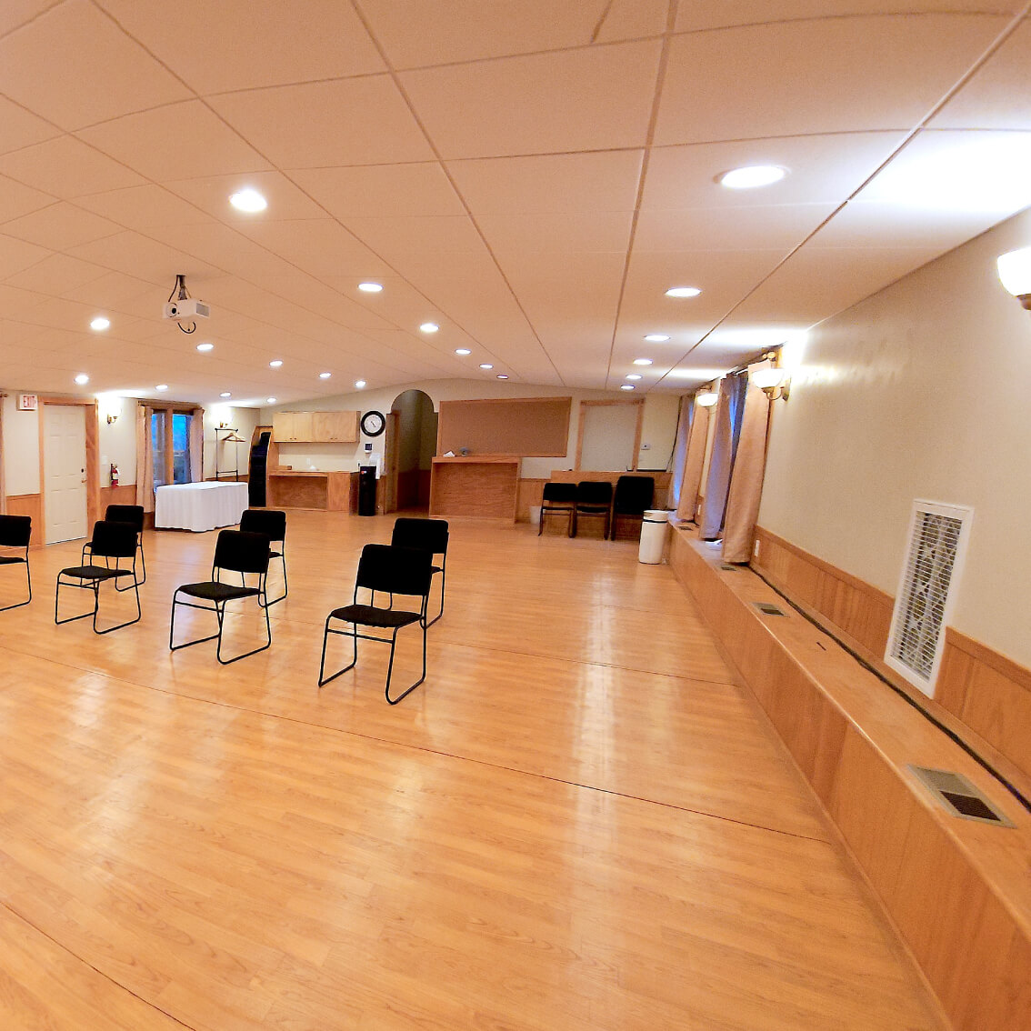 HSP Hall, a spacious and centrally located meeting room on campus.